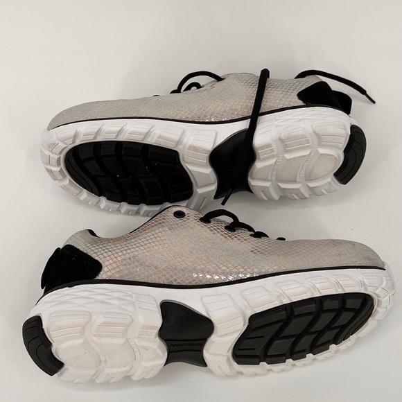 NWT Nautilus Spark Oxford Safety Shoe Womens 8.5 White Iridescent Workwear N1075 - Picture 8 of 11